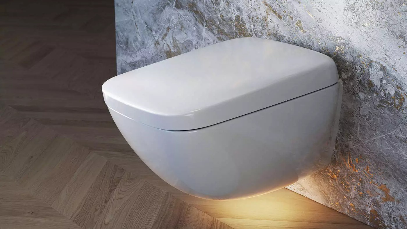 Toto douche-wc met bedieningspaneel — een hoogwaardig sanitair-product